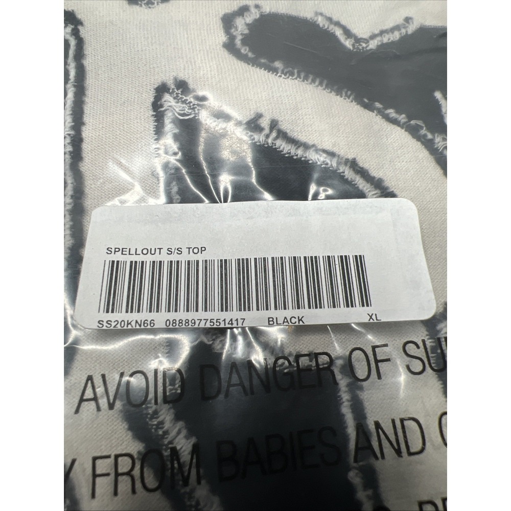 Supreme Spellout S/S Top Black Size XL SS20 In Hand New Rare HTF! - Picture 6 of 7